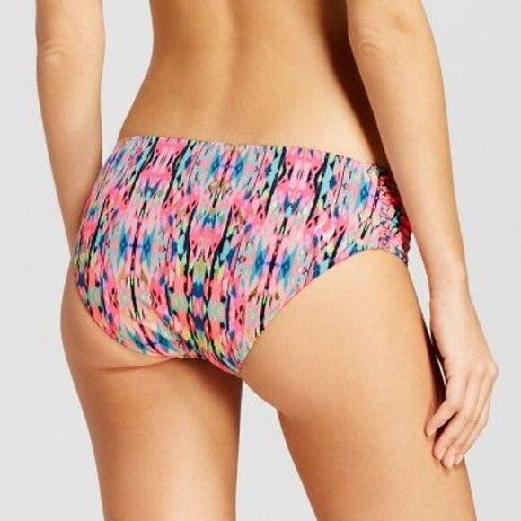 Shade & Shore Coral Ikat Multi Swim Bottoms - Picture 2 of 7